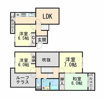 フローラ観音林【12号室】の間取り