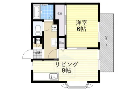 ベルクいばらき【1階】の間取り