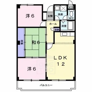 エスポワール茨木【2階】の間取り