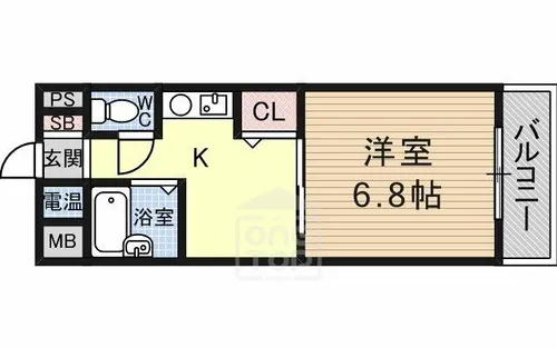 アーバン鳥飼【2階】の間取り