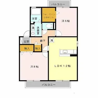 セレブリティ長吉A棟【2階】の間取り