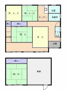 兵庫県小野市下来住町【一戸建】の間取り