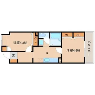 デイグランモンテヴィラ【1階】の間取り