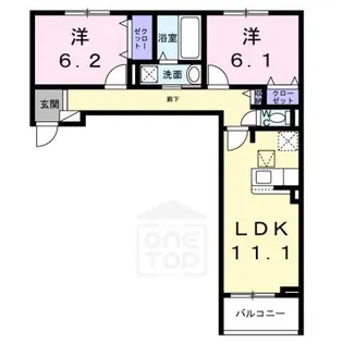 ソレイユ茨木【2階】の間取り