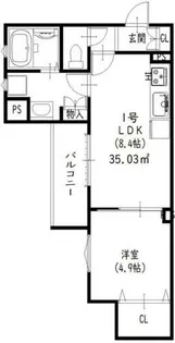 ピレーネ焼野【2階】の間取り
