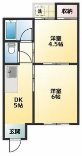 グリーンハイム公園南矢田A棟【2階】の間取り