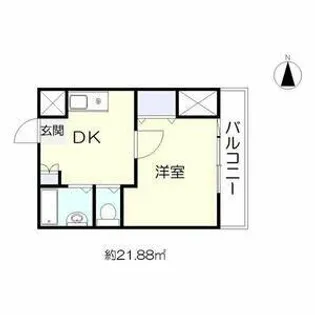 ラ・フォーレ桜宮Ⅱ【5階】の間取り