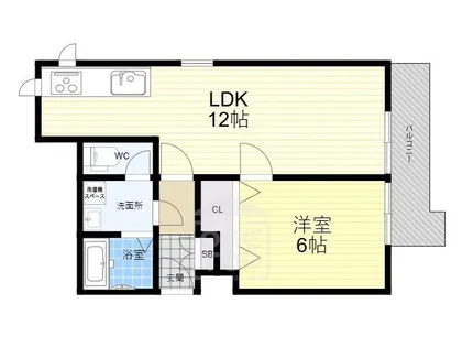 三井マンション【1階】の間取り