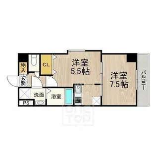 センターポイント吉志部【4階】の間取り