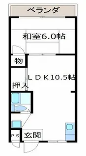 松本ハイツ【1階】の間取り