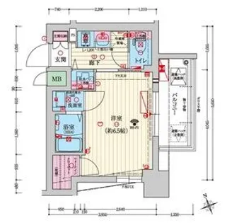 大阪府大阪市東住吉区桑津2丁目【マンション】の間取り