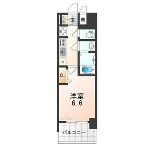 プレサンス朝潮橋ベイブリーズ【6階】の間取り