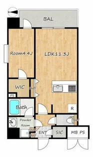 TOP COURT都島【9階】の間取り