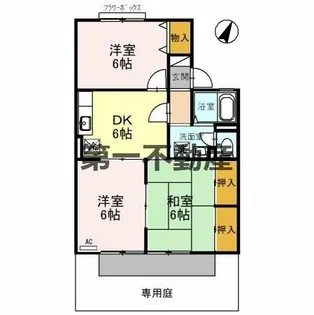プレミールコート A棟【1階】の間取り