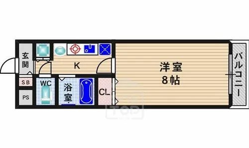 サウザンドマイルズアーク【5階】の間取り