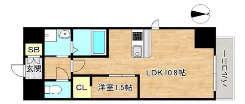 ONLYONE布施【2階】の間取り