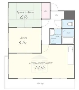 サンシティ千里丘【1階】の間取り