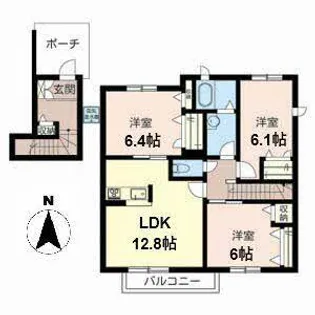 シャーメゾン ベジュール【2階】の間取り