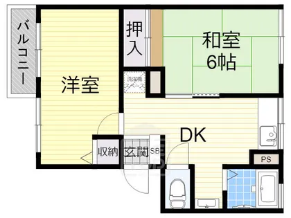 ラ・クルー横江C棟【2階】の間取り