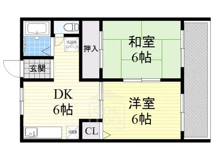 コーポバロール【1階】の間取り