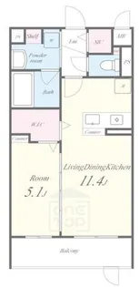 アクア プリータ【2階】の間取り