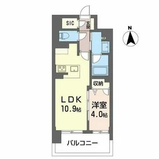 OXION太閤通【8階】の間取り