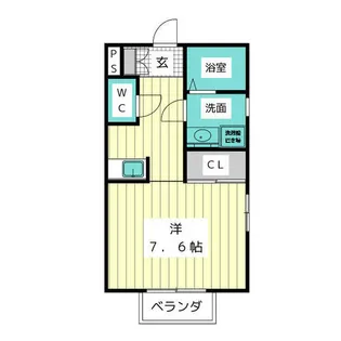 ラフォーレ萩原【1階】の間取り