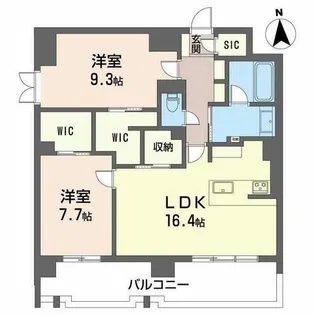 OXION太閤通【11階】の間取り