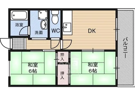 アーバンハイツ【3階】の間取り