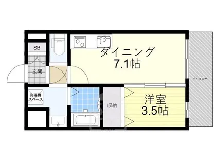 アンフィニ17マローネ【5階】の間取り