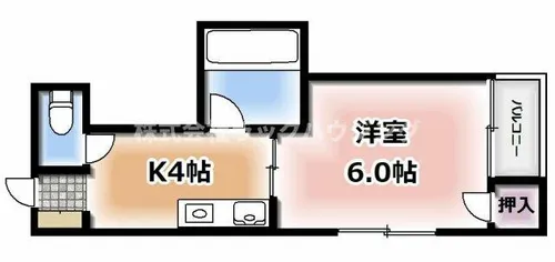 大阪府寝屋川市大成町【マンション】の間取り