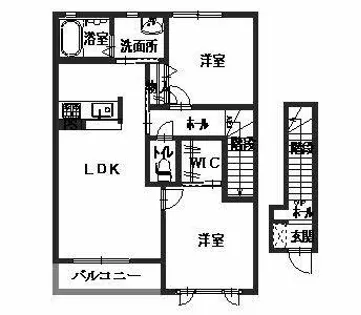 ヴィラコートC【2階】の間取り