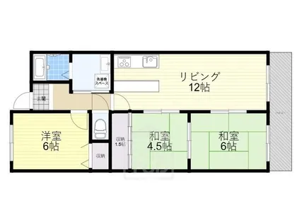 アビテ東千里【5階】の間取り