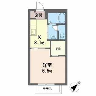 リヴェール渚【B102号室】の間取り