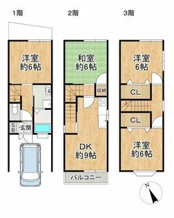 京都府京都市北区紫野雲林院町【一戸建】の間取り