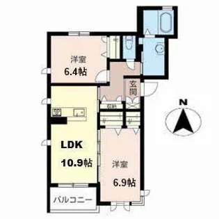 ShaMaison PLAISIR(プレジール)【2階】の間取り