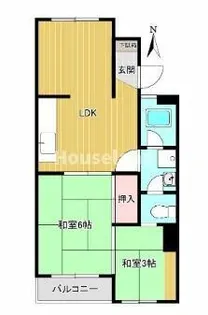メゾンクルール【2階】の間取り