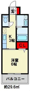 ピノ到津【103号室】の間取り