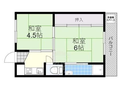 ビレッジハウス高田【4階】の間取り