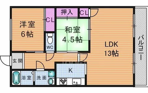 サイユウカン【3階】の間取り
