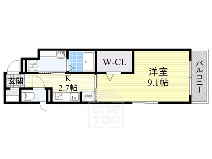 メディオいばらき【1階】の間取り