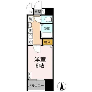 カスタリア京都西七条【8階】の間取り