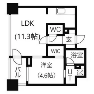 プライムメゾン鴨々川【11階】の間取り