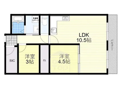ハイグレード春日【3階】の間取り