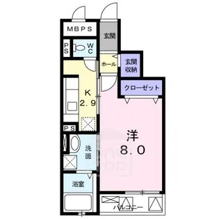 シェリール河崎3【3階】の間取り