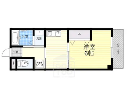 ファインヴェール・ウエスト【4階】の間取り