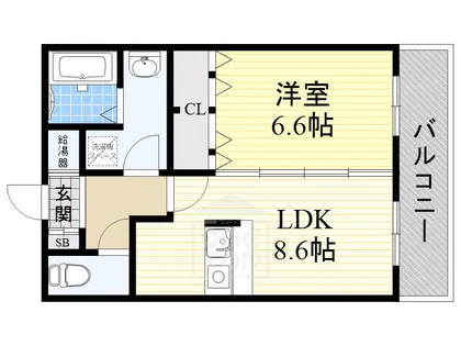 レジデンスKU【5階】の間取り