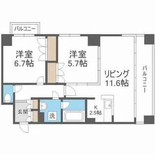 グランカーサ裏参道【3階】の間取り