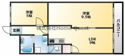 プリンストン布施【5階】の間取り