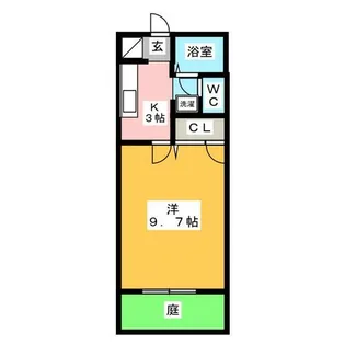 サン・マツモトA【1階】の間取り